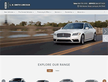 Tablet Screenshot of lbsmithlincoln.com